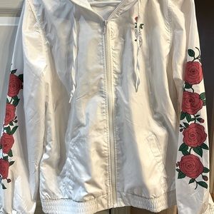 Women’s Empyre White windbreaker jacket NWT Large